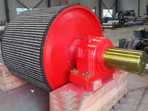 Belt conveyor rubber roller (click for details)
